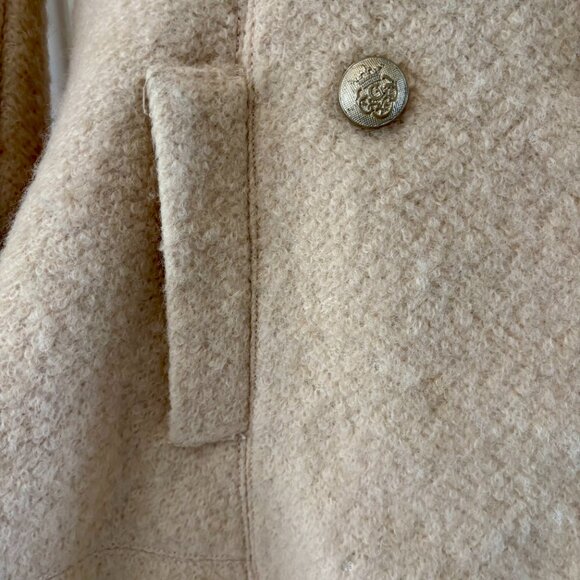 Elegant GUESS Wool-Blend Fit & Flare Coat - Size Small - Picture 4 of 10